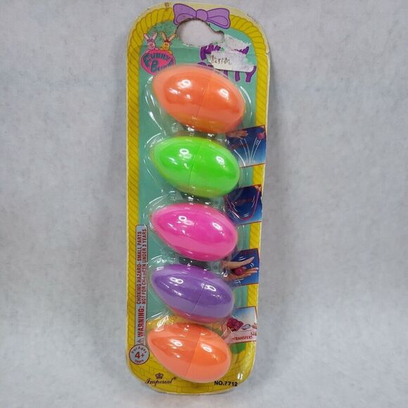 Vintage 90's 1994 Imperial Funny Bunny Silly Putty Easter Eggs - Picture 1 of 5
